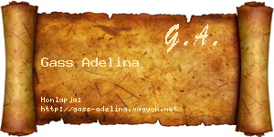 Gass Adelina névjegykártya